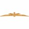 Ekena Millwork Alberta Rough Sawn Timber Gable Bracket, Western Red Cedar, 108"W x 22"H x 2"D x 6"F, 5/12 Pitch GBW108X22X0206ALB00RWR - alternate 5